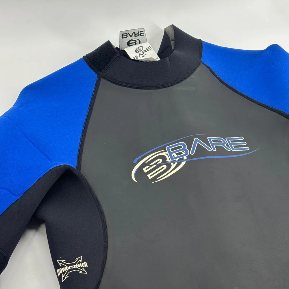 Bare Ignite Wetsuit Shorty Mens ML Blue Black Powerstretch Neoprene Diving Surf